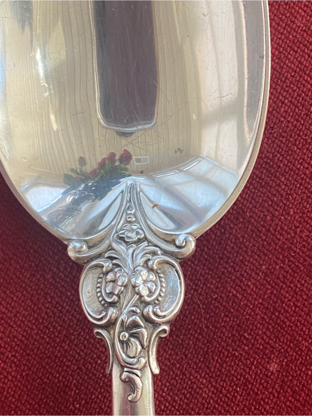 Vintage Wallace GRAND BAROQUE Sterling Silver Ornate Serving Spoon 8 3/4 " - Picture 11 of 16